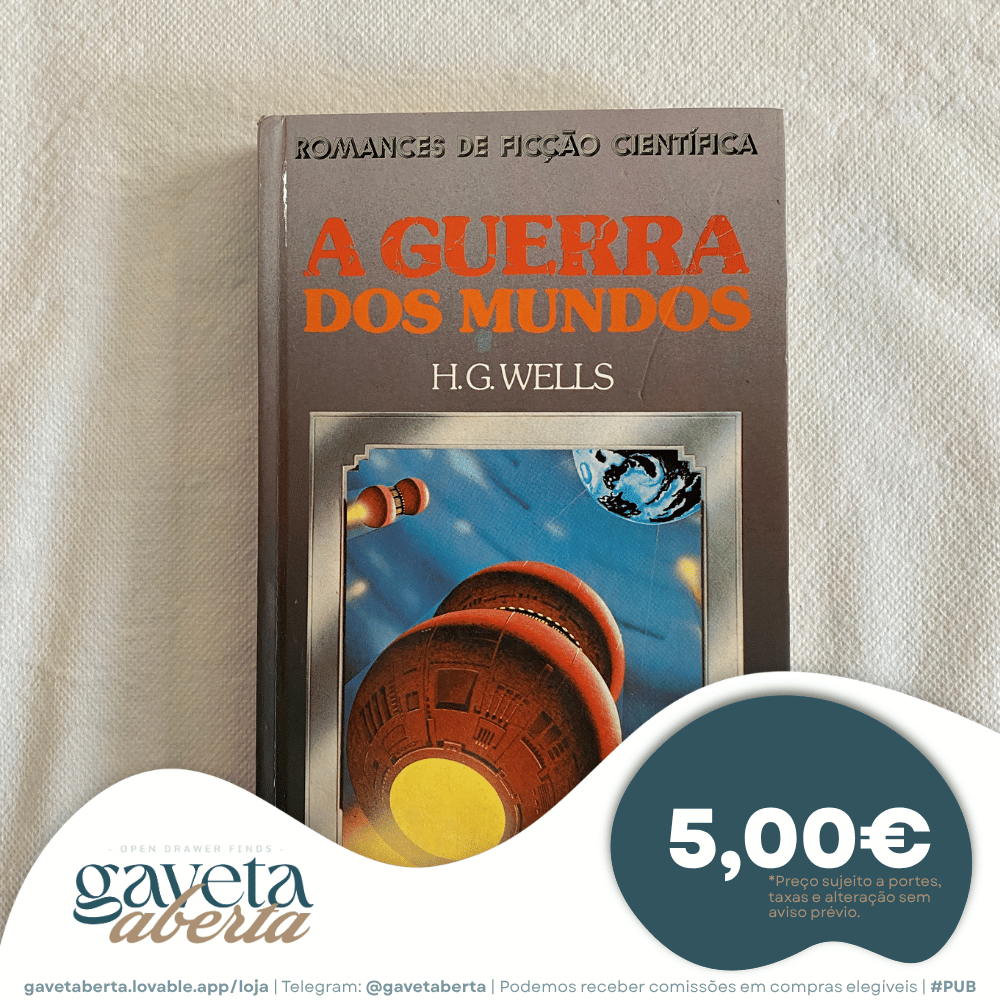 LA Guerra dos Mundos H.G. Wells Capa Dura 1983