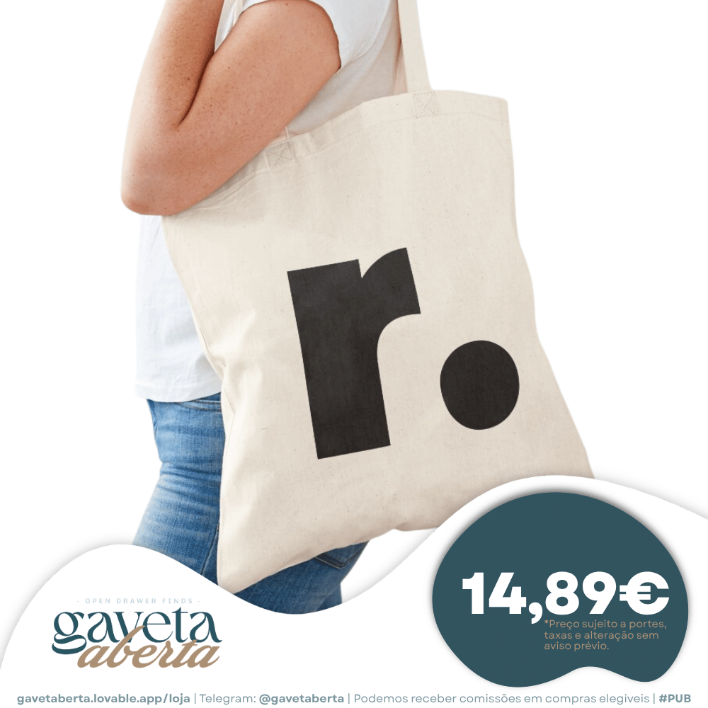 Tote Bag em Algodão Cru "r."
