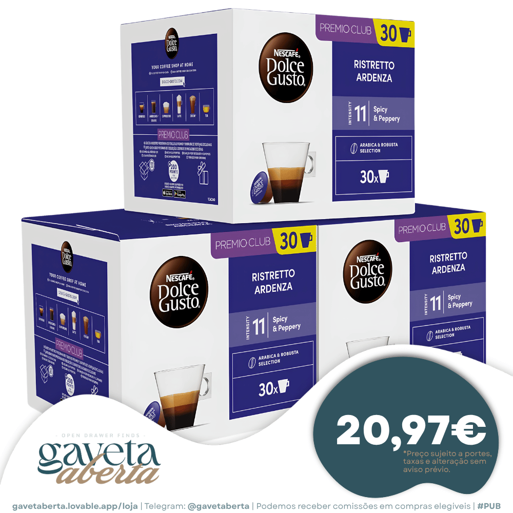 Pack 90 Cápsulas Nescafé Dolce Gusto Ristretto Ardenza